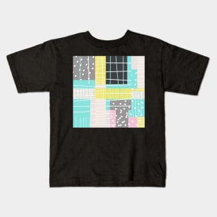 Abstract Art Dots And Stripes Kids T-Shirt